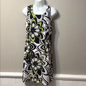 Connected Apparel Vibrant Floral Dress